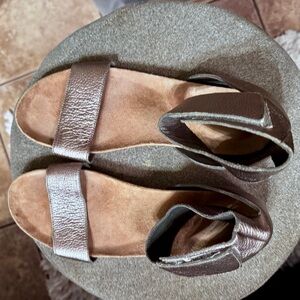 Chocolat Blu Brown Sandals with Soft Footbed